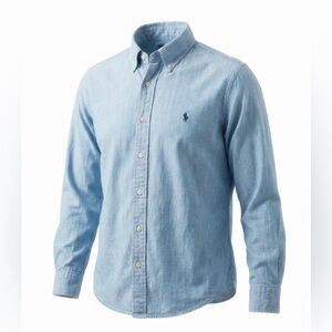 Ralph Lauren light Blue lightweight denim Shirt boys size 6